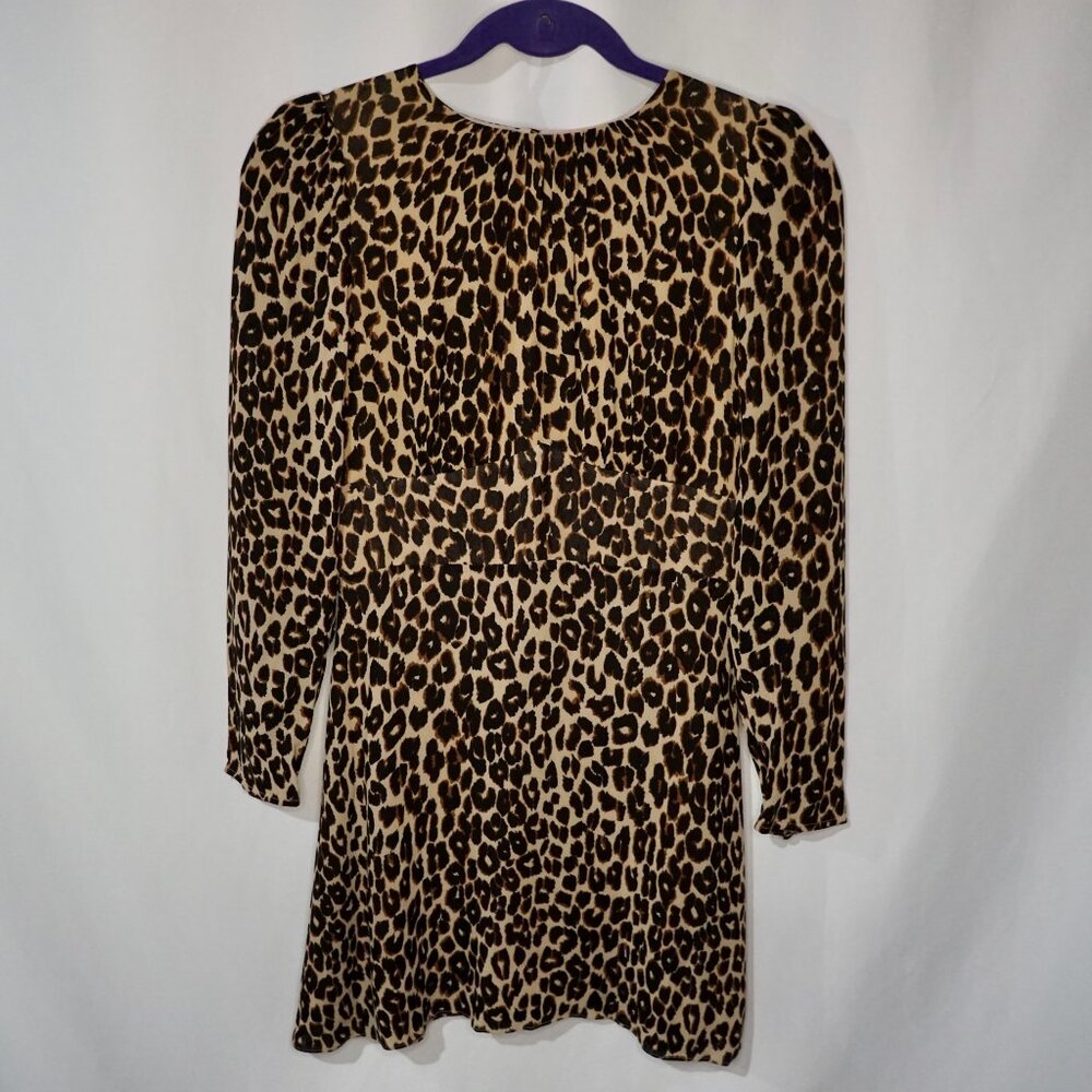 Reformation Laken Dress Leo - Size 6 fits like a 2/4 - Picture 3 of 12